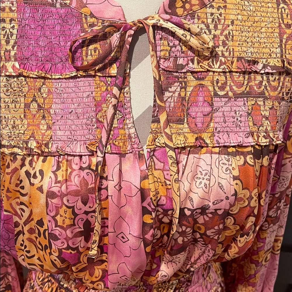 Anthropology Current Air Patchwork Long Sleeve Dr… - image 3